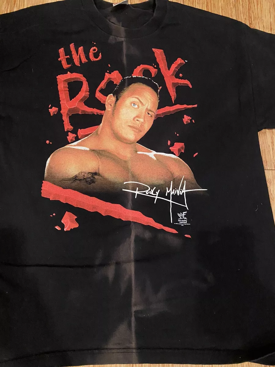 wwe rock t shirt