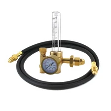 Argon CO2 Tig MIG Flow Meter Welding Regulator Welder Gauge with 5 Feet Hose MD