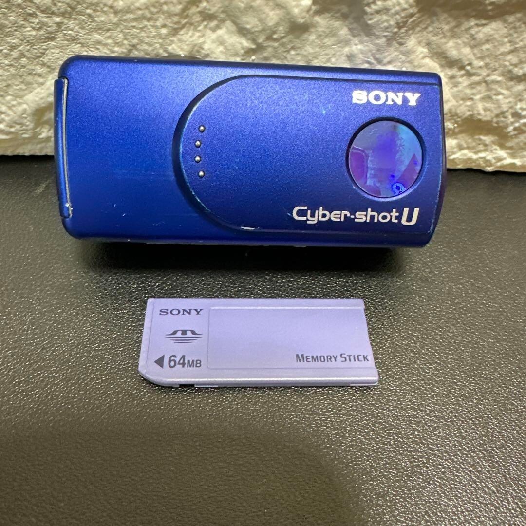 SONY Cyber-shotU DSC-U30 コンデジ　デジカメ　ブルー ソニー、液晶などを改善した「サイバーショットU DSC-U30」