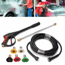 For Craftsman High Pressure Power Washer Spray Gun Wand Hose Kit and 5 Tips NEW