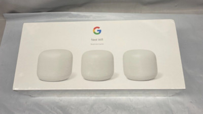 Nest WiFi Router and 2 Points - WiFi Extender w/ Smart Speaker - White