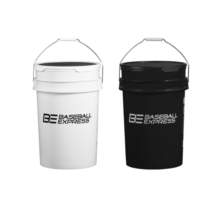 Baseball Express Empty Ball Bucket with Padded Lid BLACK eBay
