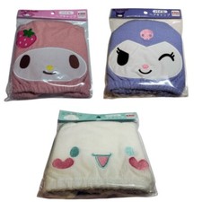Sanrio Pile Hair Cap Choose 1 Cinnamoroll Kuromi My Melody Bath pool Daiso gift