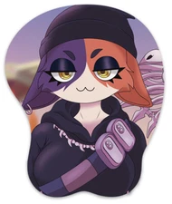 3D Mousepad Oppai Mouse pad with Wrist Rest Pain Relief Anime Manga pad meow