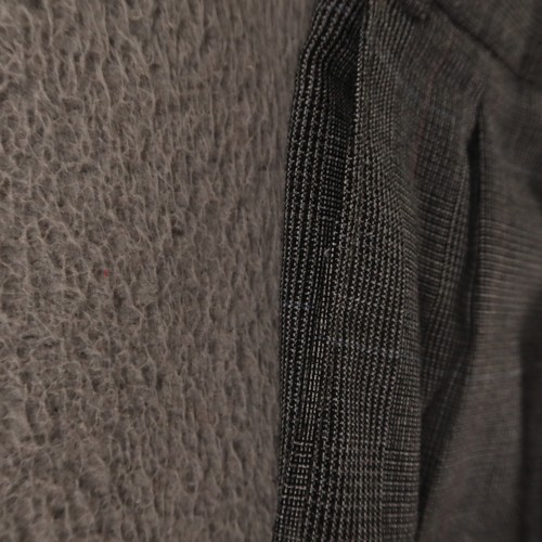 VTG Hopsack Pants Mens 40 Gray Prince of Wales Check Glen Plaid 100% Wool 40x29 - Picture 5 of 10