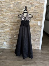 Jump Apparel￼ Halter Animal Print Black Pink Formal Long Size 3/4 Prom Formal