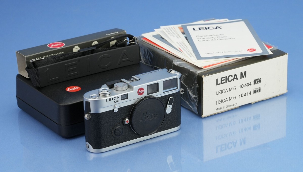 LEICA LEITZ M6 WETZLAR SILVER 10414 CHROME CAMERA BODY +BOX