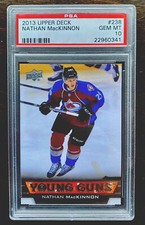 2013/14 Upper Deck Nathan Mackinnon Young Guns Rookie RC! PSA 10! NO PINK Rare!!