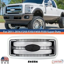 Oxford White Frame Grille Assembly For 2011-2016 F250/F350/F450/F550 Super Duty