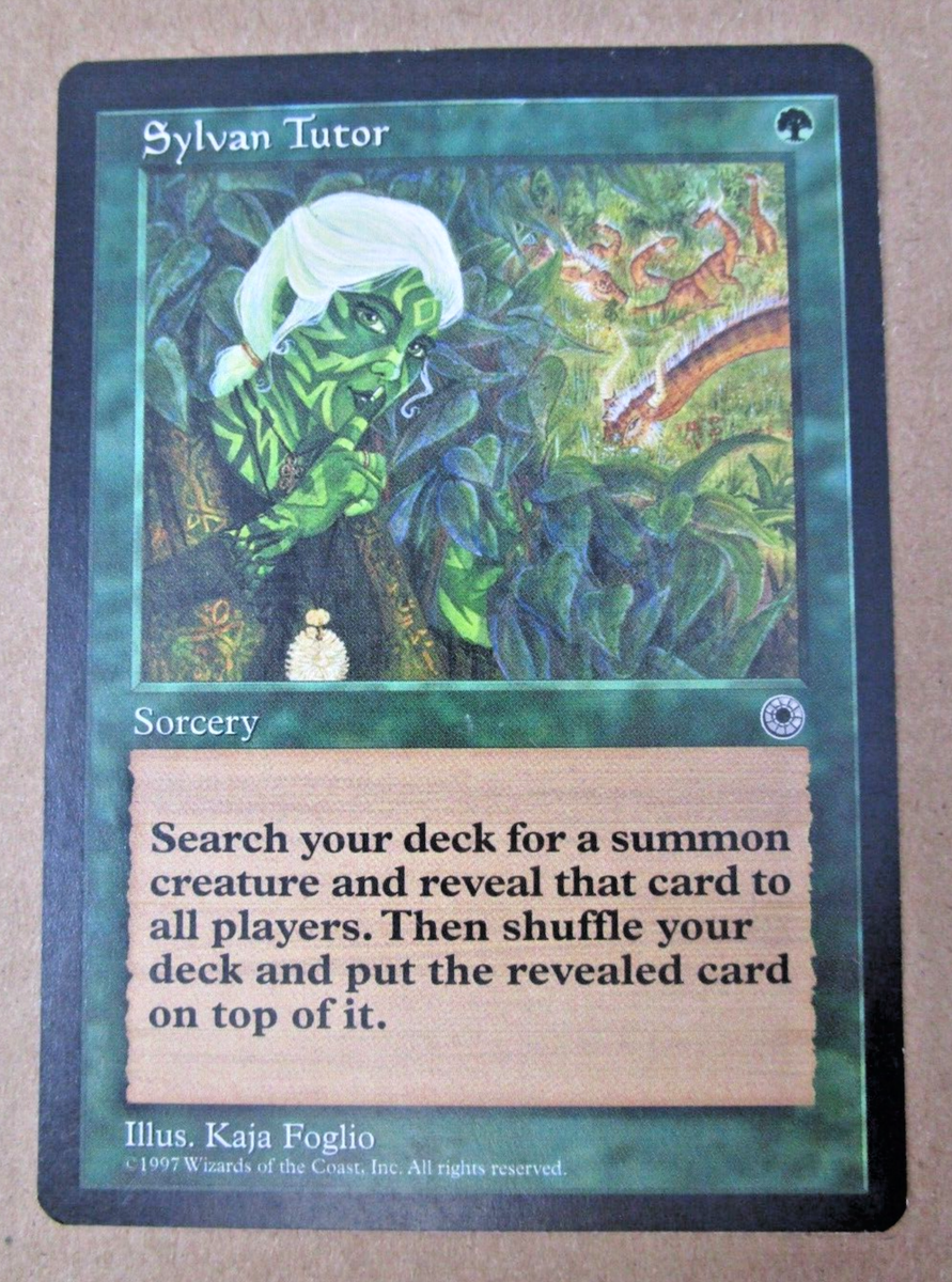 Sylvan Tutor [LP/NM] Portal Rare MtG Magic the Gathering Single Green | eBay