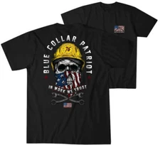 Howitzer Style Men's T-Shirt Blue Collar Trust Military Grunt MFG