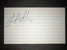 2010 INDIANS: Josh Tomlin, SIGNED 3x5 Card