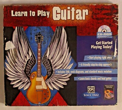 LEARN TO PLAY GUITAR, CD-ROM ALFRED PUBLISHING 2003 DISC NEAR MINT