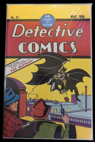 Detective Comics #27 Certificate of Authenticity 1939 Reprint Sealed Bag VF/NM