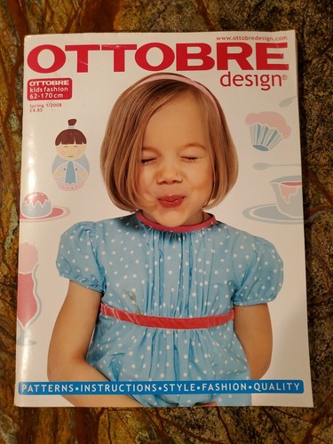Ottobre Magazine Spring 1/2008 New and Uncut Euro Sewing Patterns