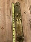 lot Antique & vintage bronze brass Back Plates lockset & handles french &baldwin — photo 3