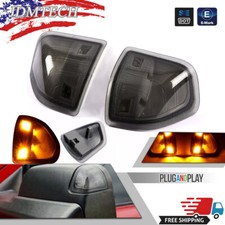 Smoke Led Side Mirror Turn Signal Lights For Dodge Ram 1500 2500 3500 68302828aa