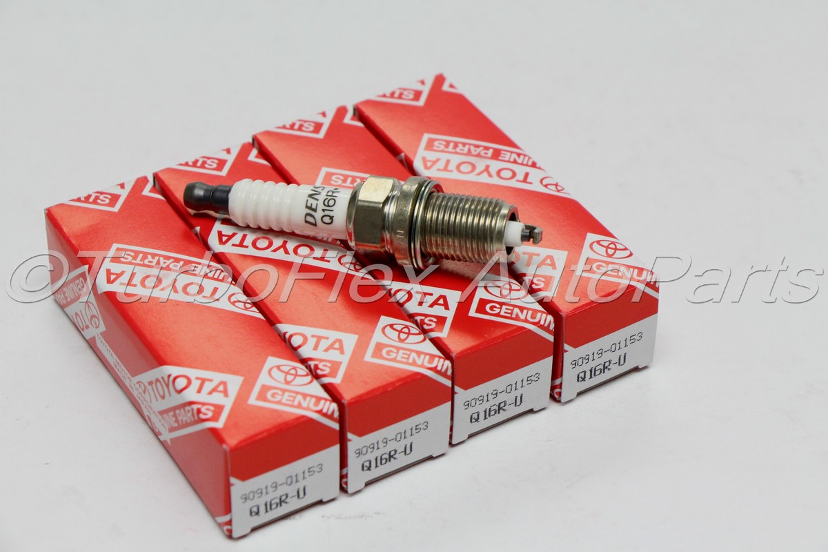 Toyota Corolla 1990-1992 Spark Plug Set of 4 Genuine OEM