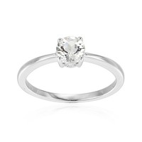 Brasilianischer WeißEr Topas Sterling Silber Ring, 0,434Ct