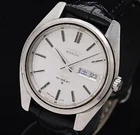 Vintage King Seiko 5626-7000 Hi-Beat Automatic Day-Date Gold Medallion Working