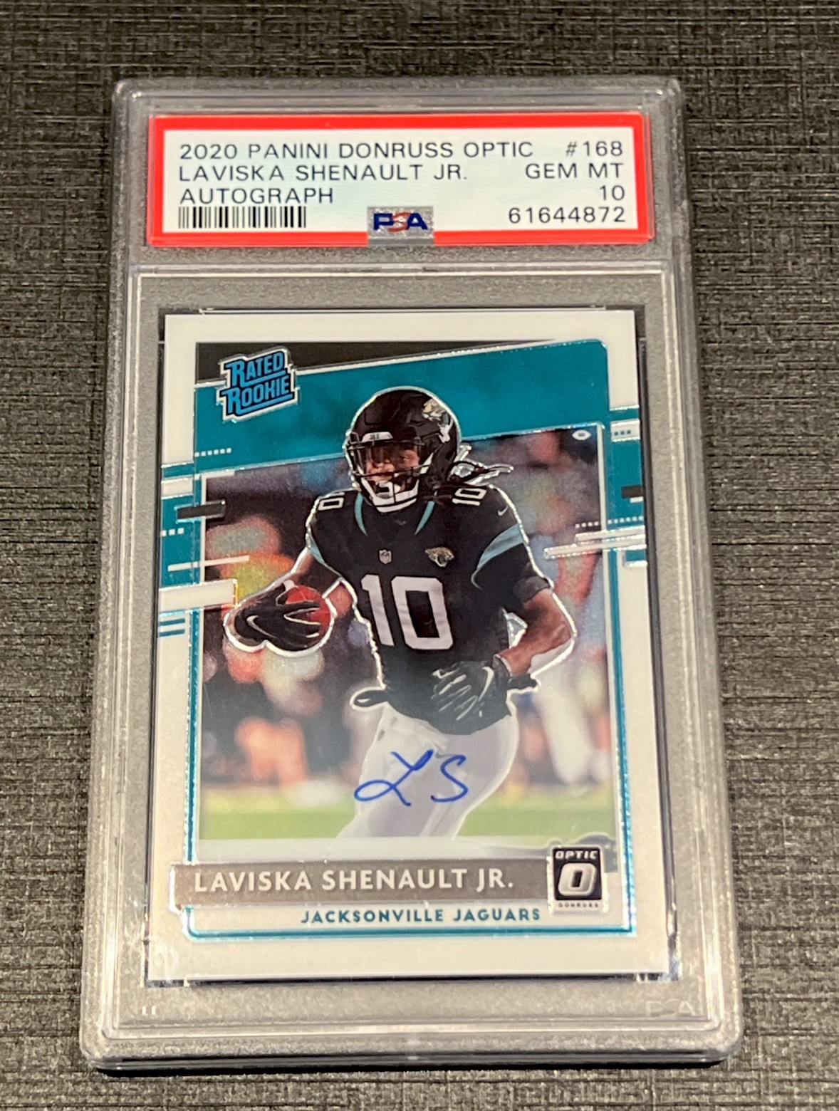 2020 Donruss Optic Rookie Auto /150 Laviska Shenault Jr. PSA 10 RC