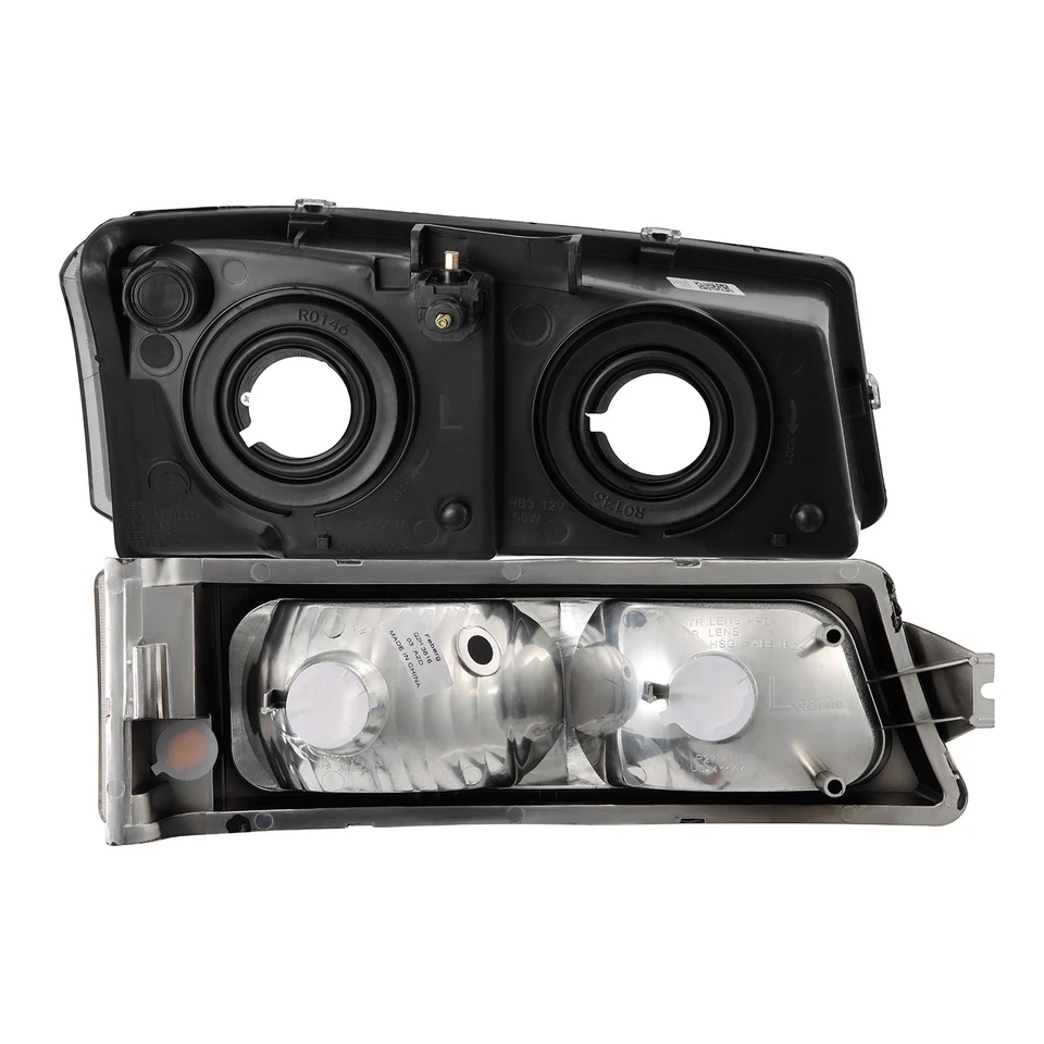 Faros luces de parachoques Fit 2003-2006 Chevy Silverado Avalanche 1500 2500 3500 Foto 3 de 4