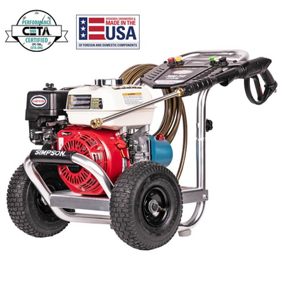 #ad USED Simpson ALH3228 S 60689R Aluminum 3400 PSI Gas Pressure Washer Honda GX200 $450.00