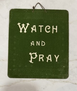 watchtower related Vintage MOTTO CARD