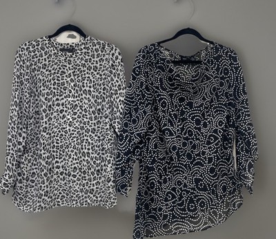 Mossimo And Apt9 Women's 2 Blouses Long sleeve Size 1X /0X