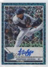 2019 Panini Donruss Optic Teal Velocity Prizm 32/35 Jonathan Loaisiga Auto 0c6