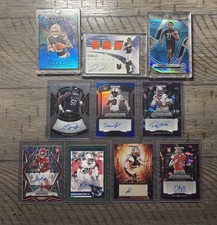 Panini NFL Autographed / Numbered Card Lot. (10 Total)
