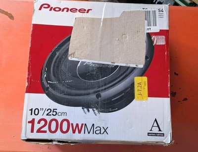Pioneer TS-A25S4 10'' 350W RMS Power Single 4-Ohm Voice Coil Car Subwoofer (NEW)