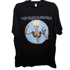 The Iron Maidens Band T-Shirt XL Black Tultex Ring Spun Cotton Tribute Graphic