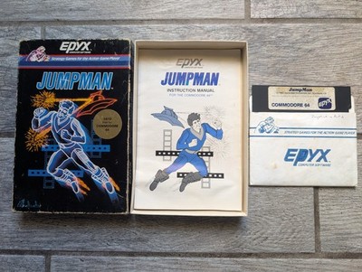 JUMPMAN - Commodore 64 C64/128 - Complete & Fully Tested!  EPYX