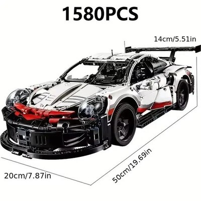 1580PCS 42096 Technical Race Car MOC Performance Sportsbuilding blocks sets