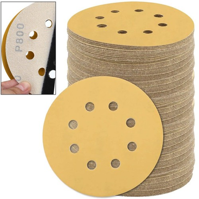 #ad #ad 5inch Sanding Discs 40 1000 Grit Hook Loop 8 Hole Orbital Sander Paper Sandpaper $17.59