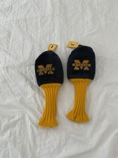 Vintage University Of Michigan Wolverines Plush Driver Head Cover Very (2). 149