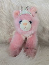 VTG Aurora Catapillers Pink Plush Sharon Lea Larsen Stuffed Animal Kitten Read