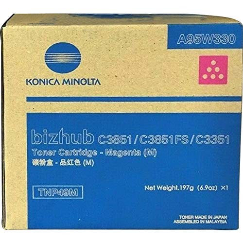 Konica Minolta Tnp-49m Magenta Toner Cartridge For Use In Bizhub C3351 C3851fs E 10990₽