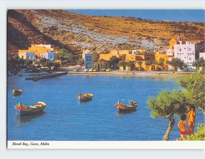Postcard Xlendi Bay Gozo Malta