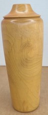 Vntg Wood Dry Vase Spinning Aspen Studios Artisan Handcrafted