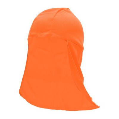 Atmungsaktiver Fahrradhelm reflektierend, orange gefüttert 27x37cm