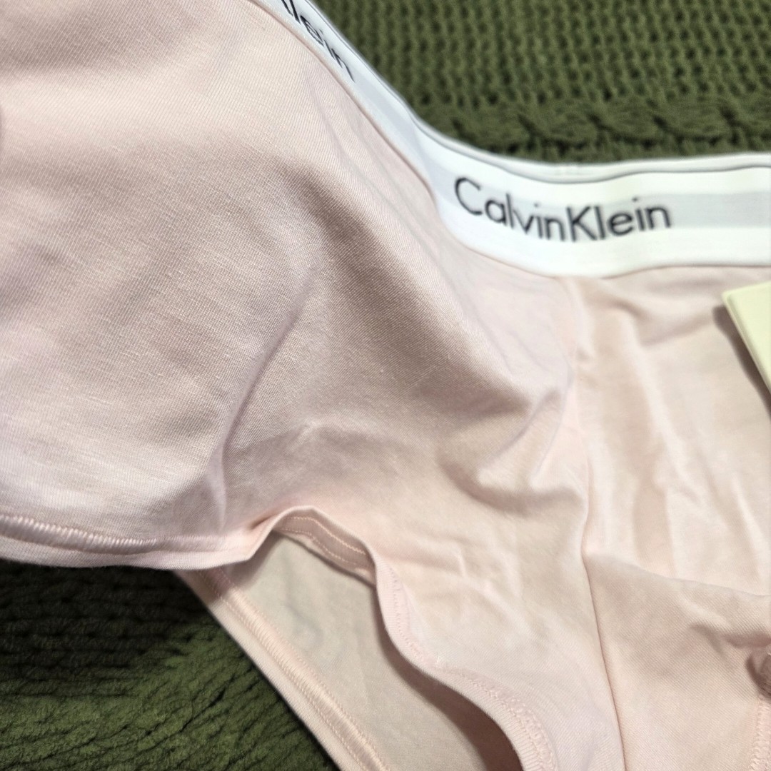 Calvin Klein Panties Boyshort Modern Logo Icon Cotton Pink Underware Size S thumbnail 3
