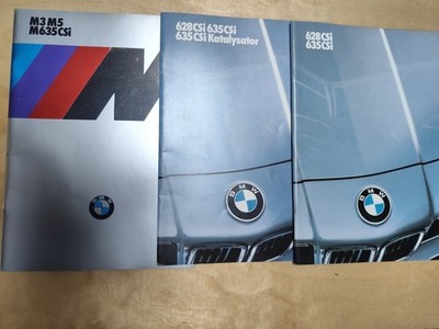 3x BMW 635csi 628csi M3 M5 Sammlung Konvolut Prospekte auto car Brochure K100