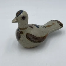 Vintage Tonala Bird Dove Duck Mexican Pottery Folk Art Painted Figurine