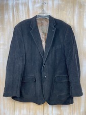 Lauren Ralph Lauren Black Corduroy Two Button Blazer Men  s Size 50R Paisley