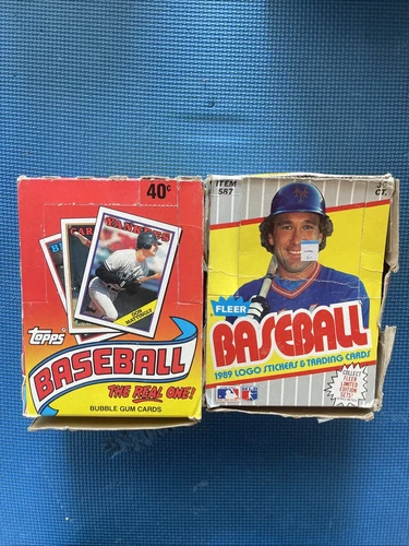 Topps 1988 Baseball (36 Sealed Packs) & Fleer 1989 Baseball (36 Sealed Packs)