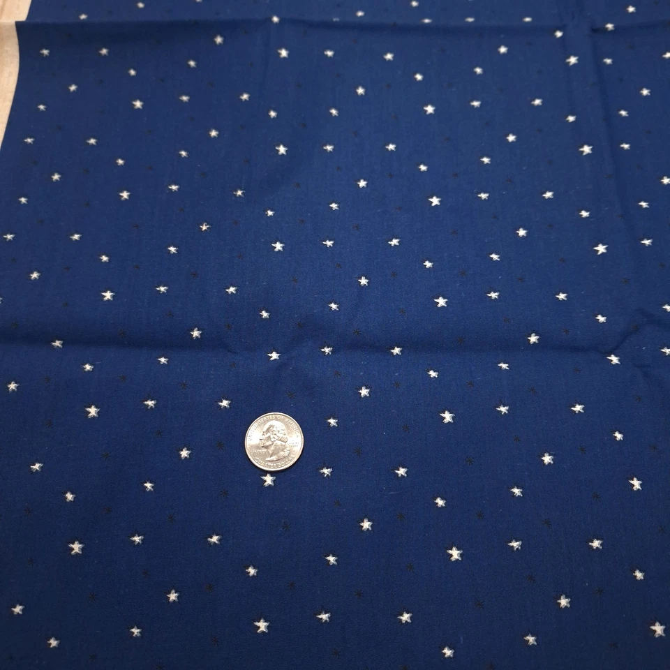 Tiny Stars On Navy Blue Leanne Anderson Spectrix Quilting Cotton Fabric 1.5 YDS - Image 4 of 4