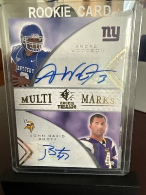 Andre Woodson/John David Booty Rookie AUTO 107/199 2008 Rookie Threads #MMD-50