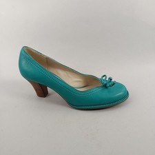 Clarks Pumps Damengröße 5,5 grün Leder hochhackige Pumps Smart Work formell